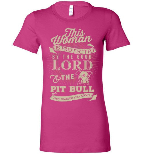 THIS WOMAN IS PROTECTED BY THE GOOD LORD