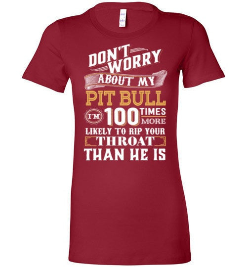 DON'T WORRY ABOUT MY PIT BULL