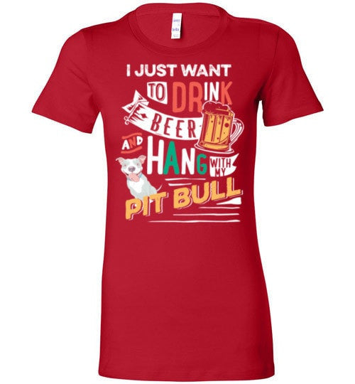 ME, MY BEER AND MY PIT BULL