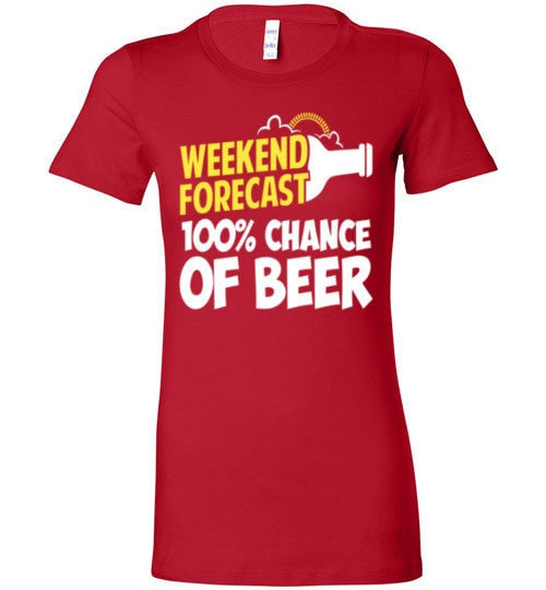 WEEKEND FORECAST 100% CHANCE OF BEER