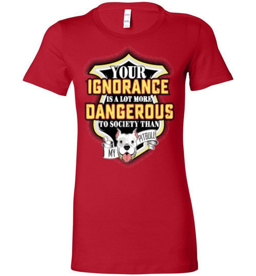 YOUR IGNORANCE IS A LOT MORE DANGEROUS