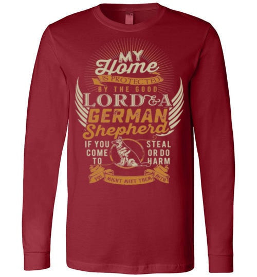 MY HOME IS PROTECTED BY THE LORD & A GSD