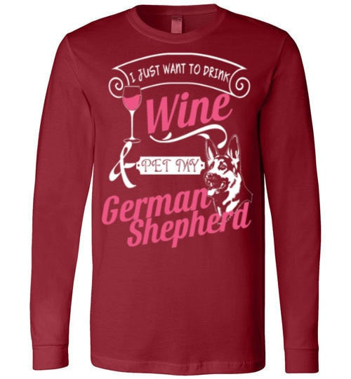 ME, WINE AND MY GERMAN SHEPHERD