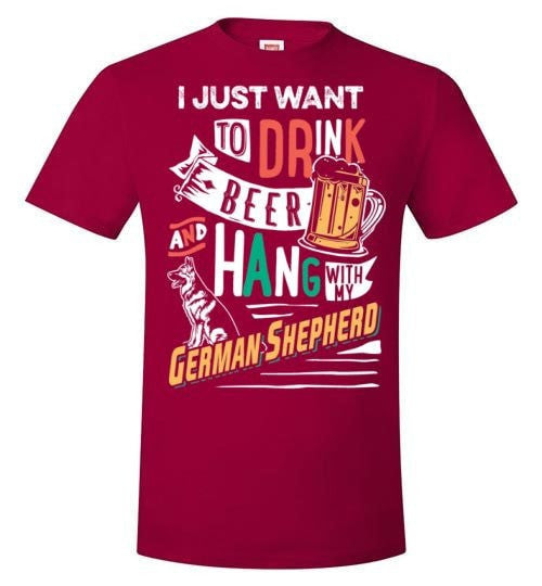 ME, MY BEER AND MY GERMAN SHEPHERD