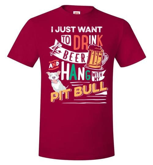 ME, MY BEER AND MY PIT BULL