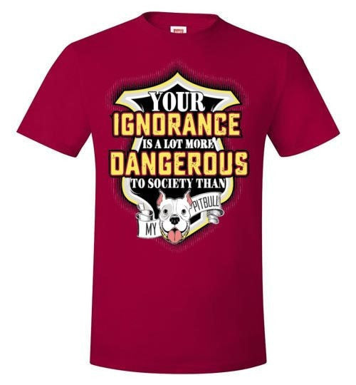 YOUR IGNORANCE IS A LOT MORE DANGEROUS