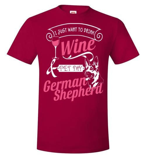 ME, WINE AND MY GERMAN SHEPHERD