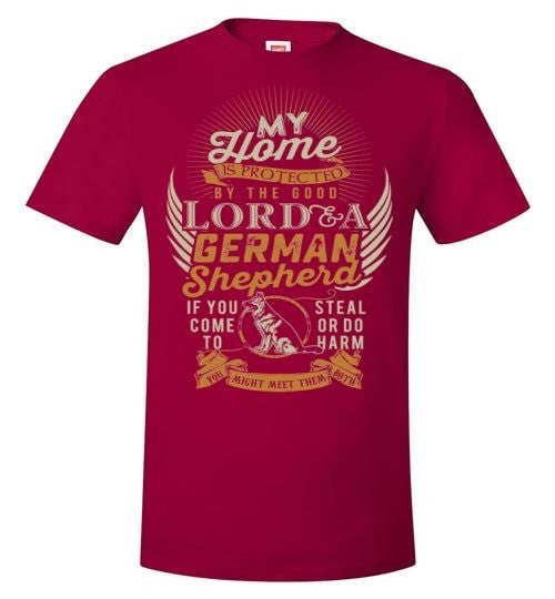 MY HOME IS PROTECTED BY THE LORD & A GSD