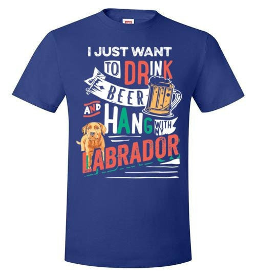 ME, MY BEER AND MY LABRADOR