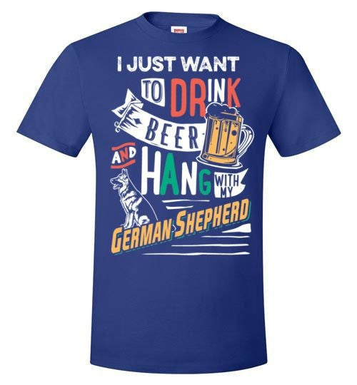 ME, MY BEER AND MY GERMAN SHEPHERD