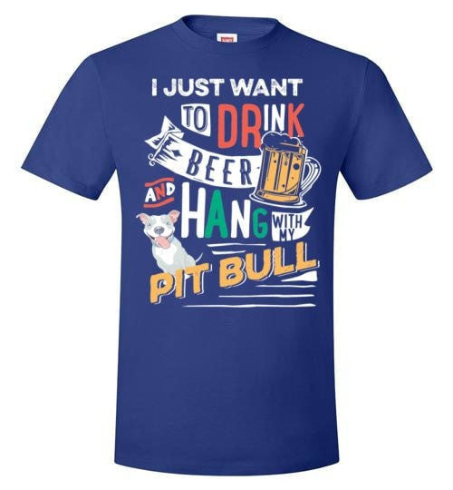 ME, MY BEER AND MY PIT BULL