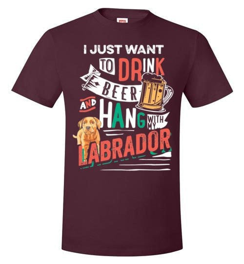 ME, MY BEER AND MY LABRADOR