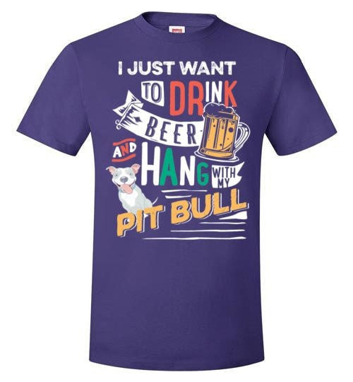 ME, MY BEER AND MY PIT BULL