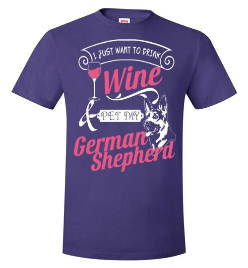 ME, WINE AND MY GERMAN SHEPHERD