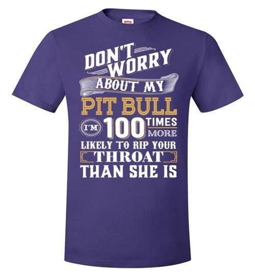 DON'T WORRY ABOUT MY PIT BULL