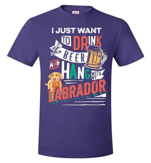 ME, MY BEER AND MY LABRADOR