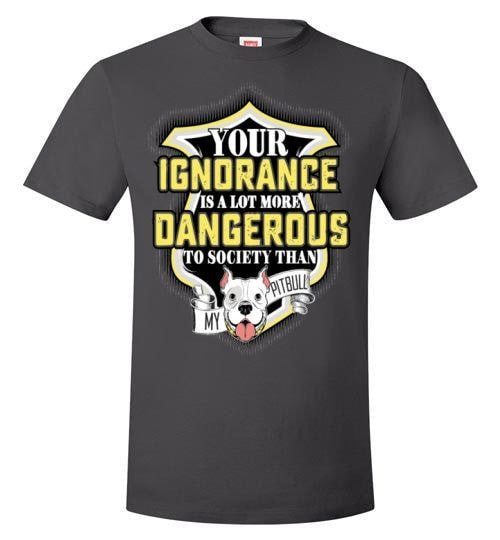 YOUR IGNORANCE IS A LOT MORE DANGEROUS