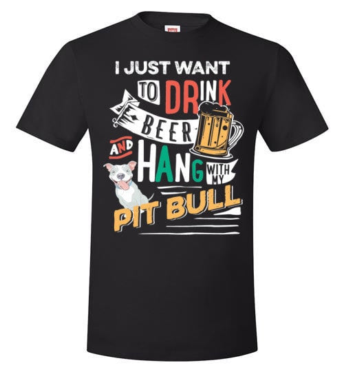 ME, MY BEER AND MY PIT BULL